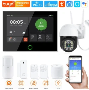 Tuya WiFi + 4G GSM alarm system HOME s 5.0MPx venkovní kamerou