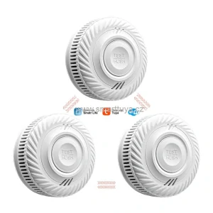 WiFi + RF 433MHz chytrý detektor kouře a požáru – Tuya (Interconnected, 10 let baterie) / set 3ks