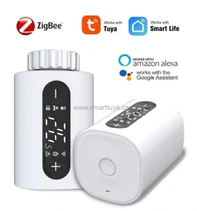 Zigbee chytrá termostatická hlavice s LCD displejem – TUYA, Android/iOS